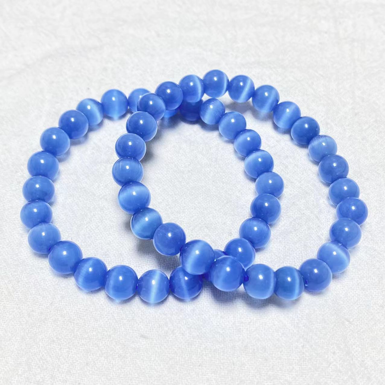 Crystal cat's eye bracelets