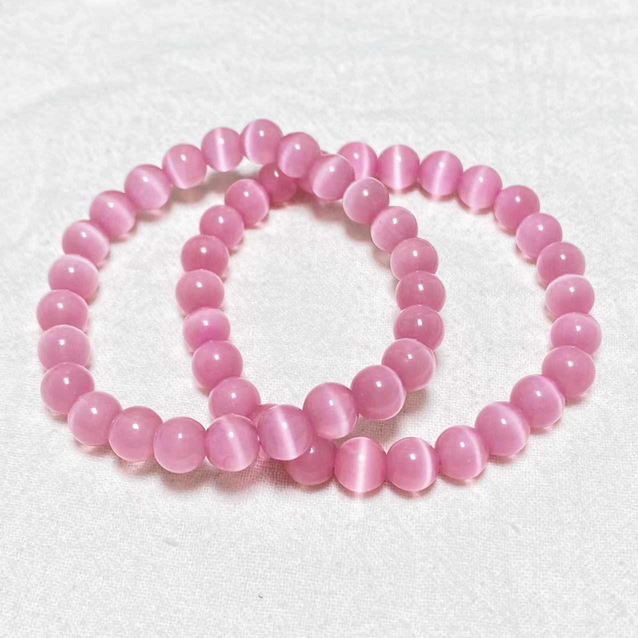 Crystal cat's eye bracelets