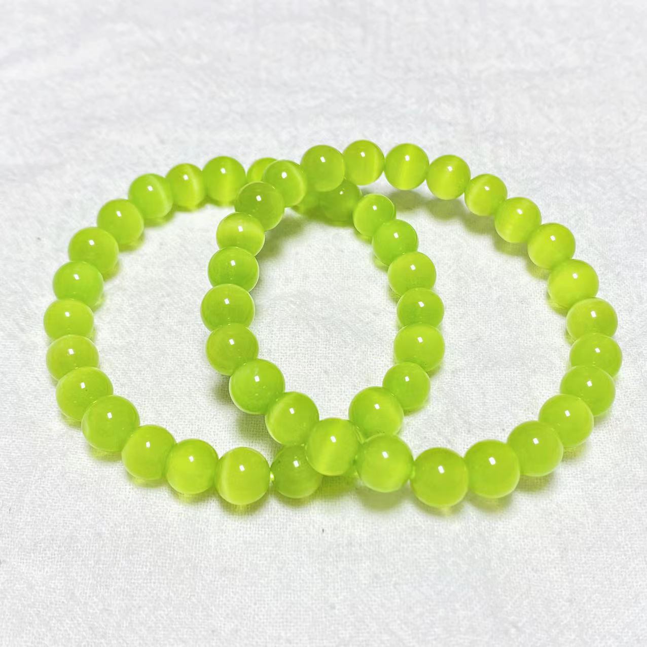 Crystal cat's eye bracelets