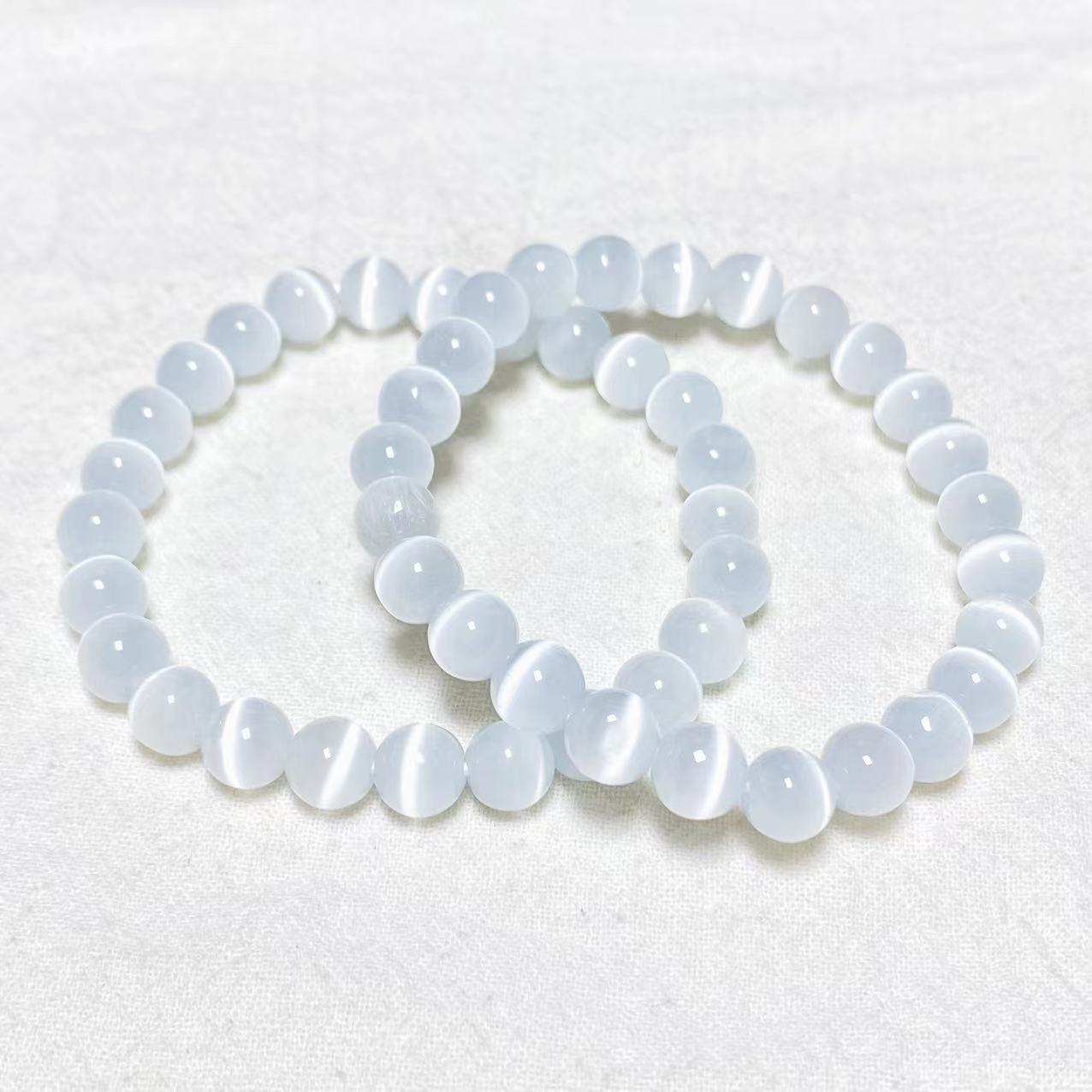 Crystal cat's eye bracelets