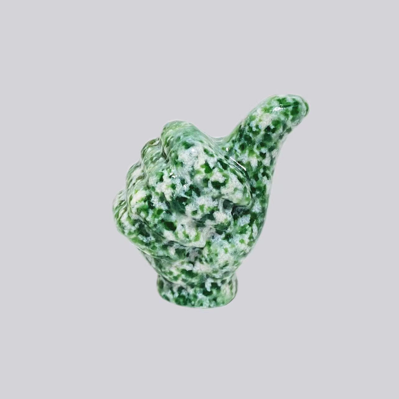 Crystal thumb small carvings