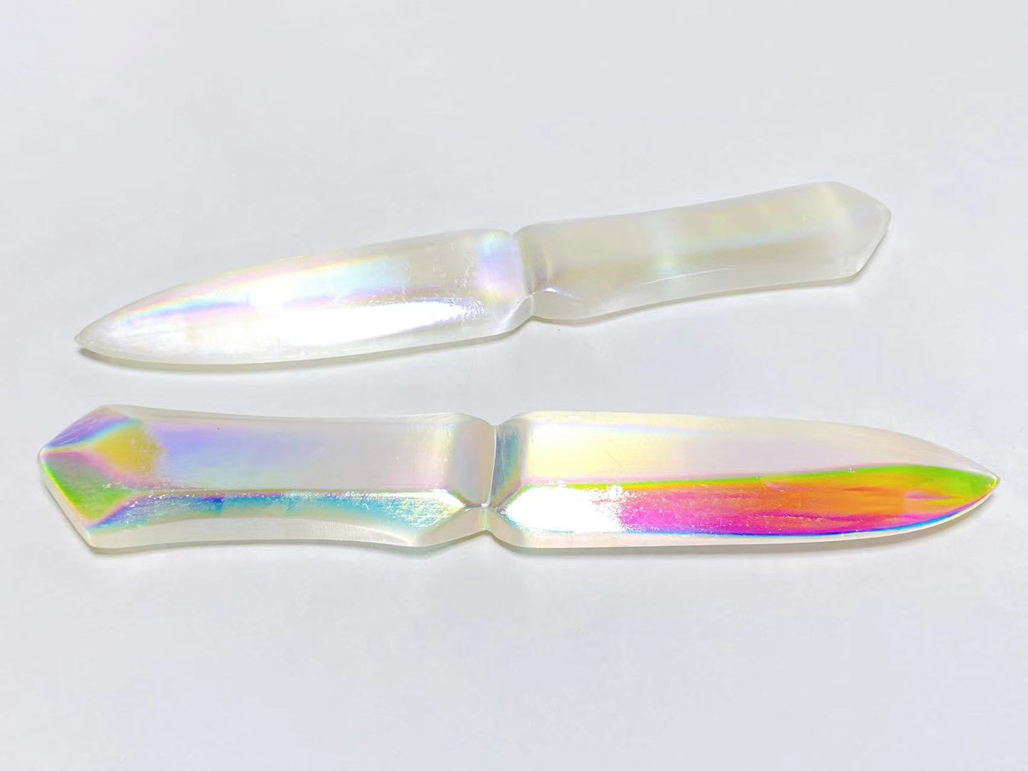 Crystal aura selenite dagger