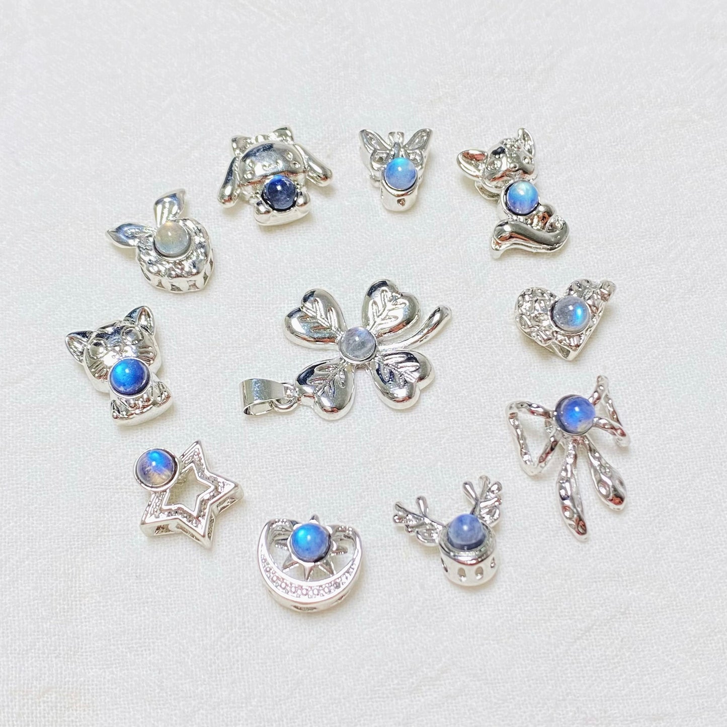 Crystal labradorite pendant