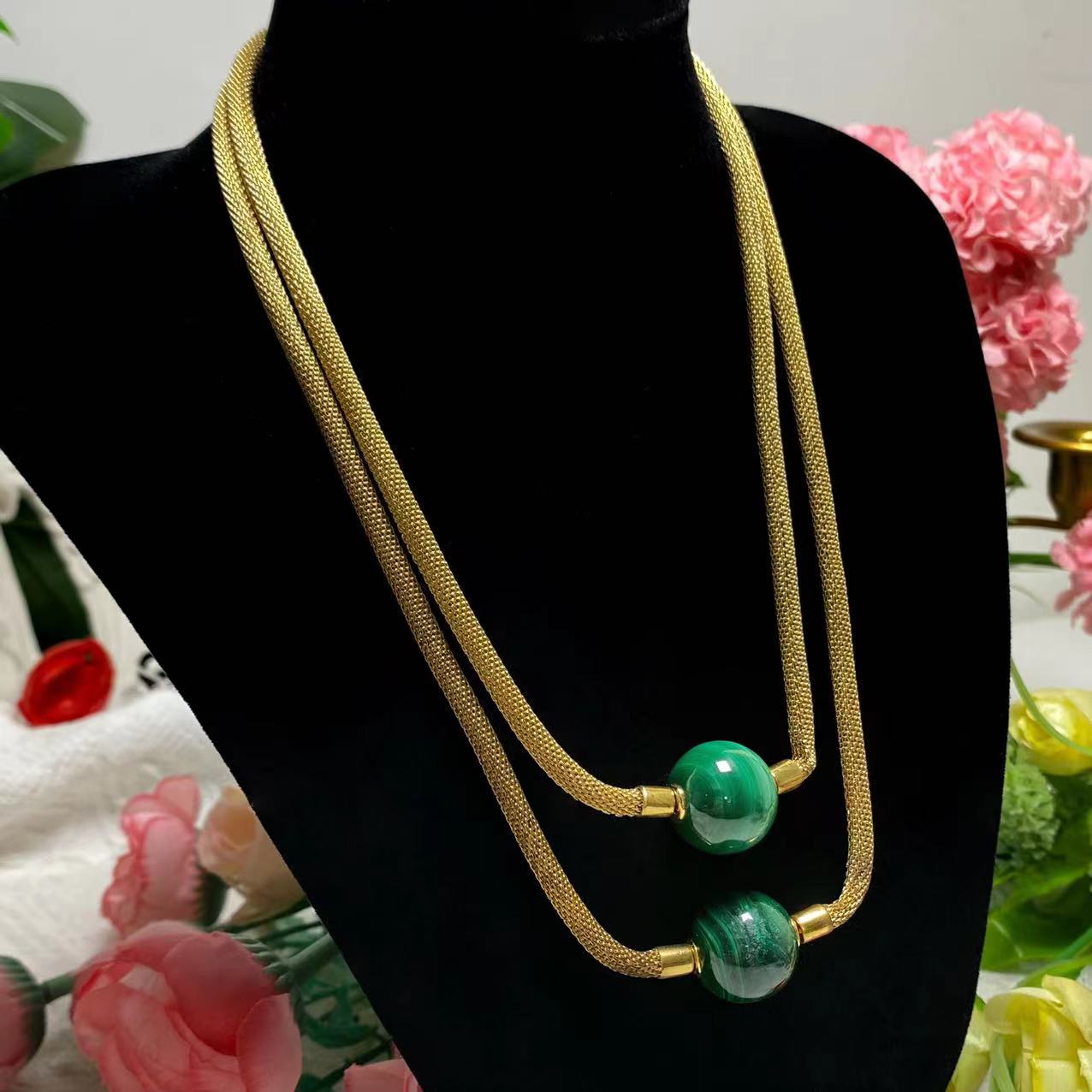 Malachite necklace