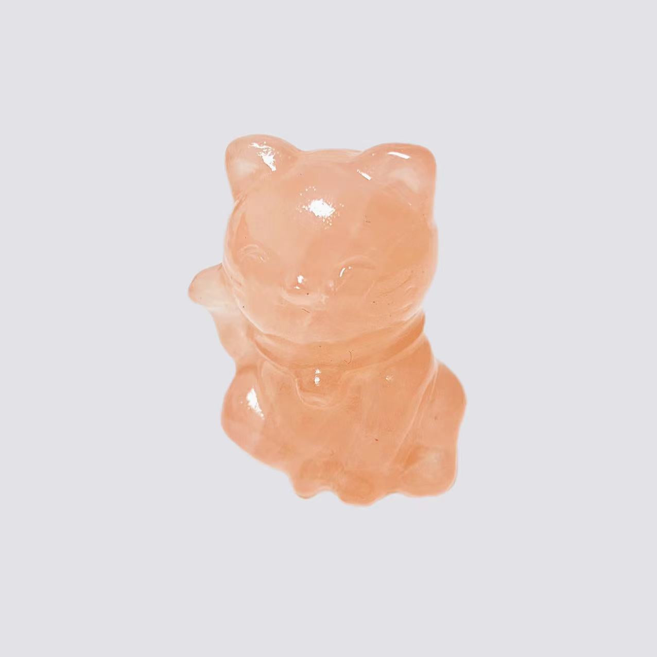 Lucky cat small carving