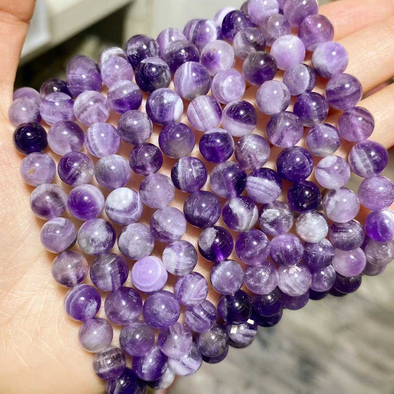 Crystal 8mm Dream Amethyst Bracelets