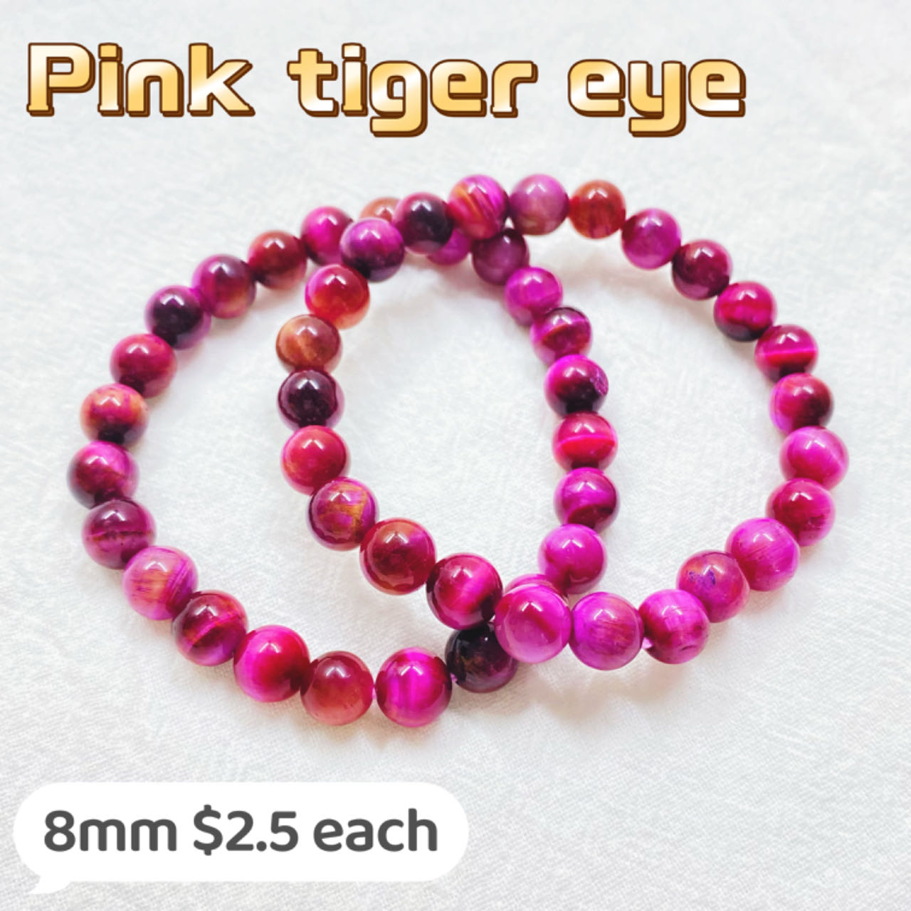 Dyed Tiger's Eye Bracelet 8mm