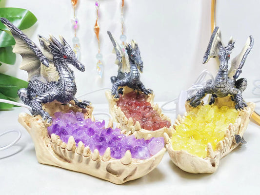 Resin Chips flying dragon with boat light