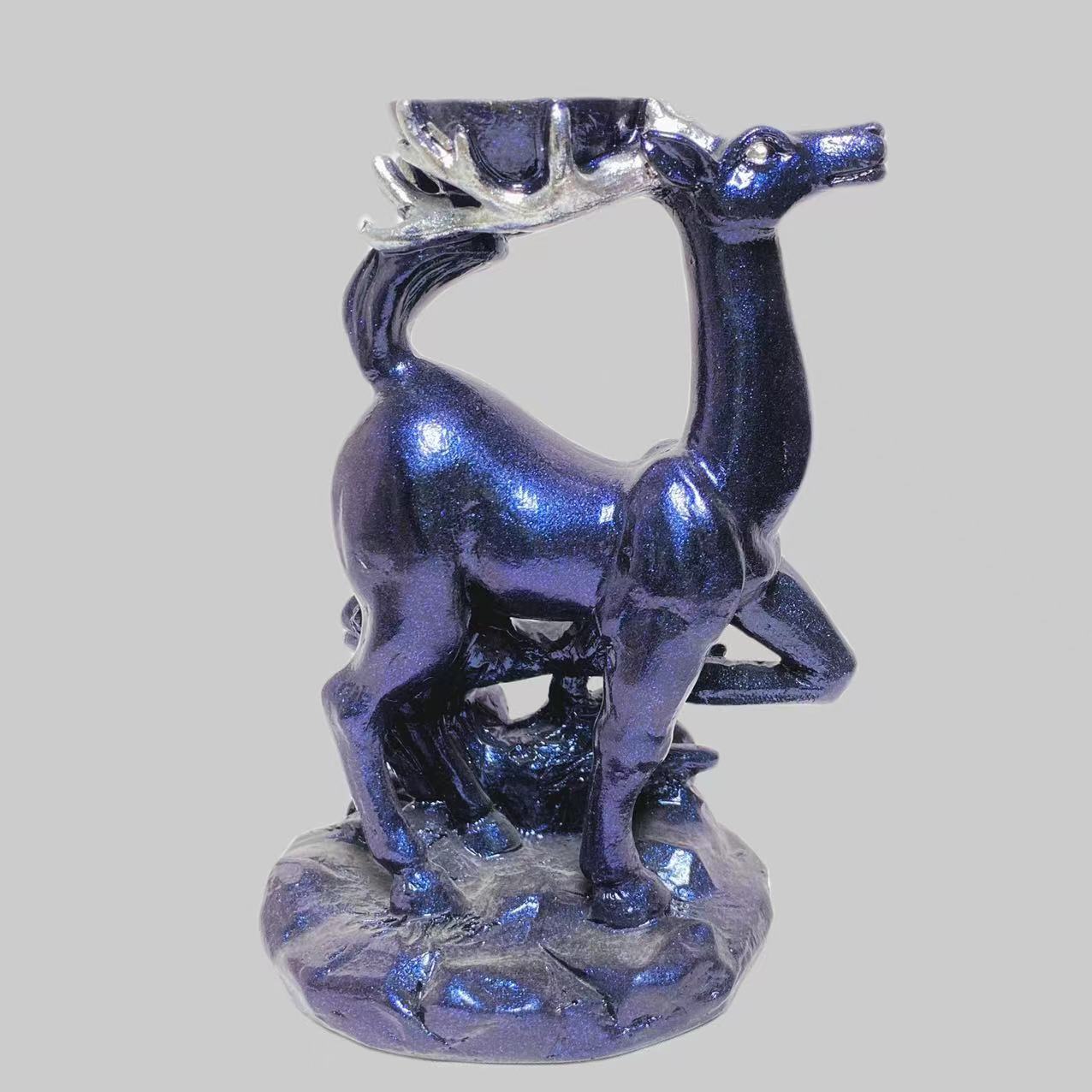 Resin sika deer sphere stand