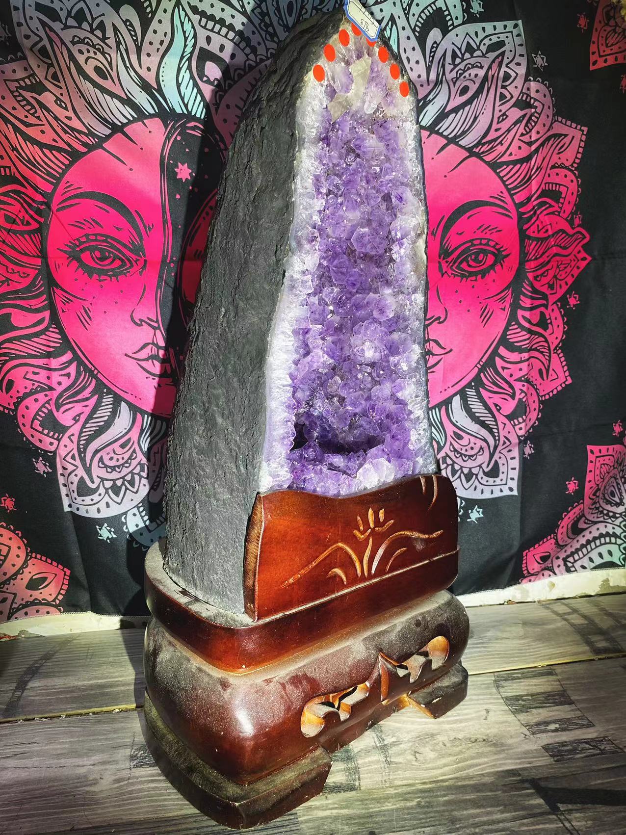 Amethyst clusters freeform#19500
