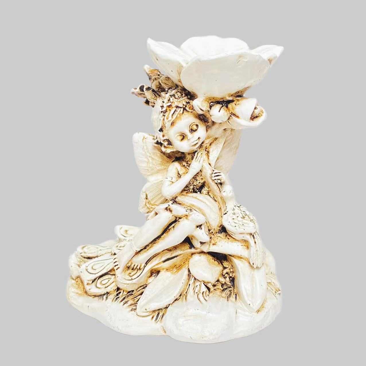 Resin fairy sphere stand