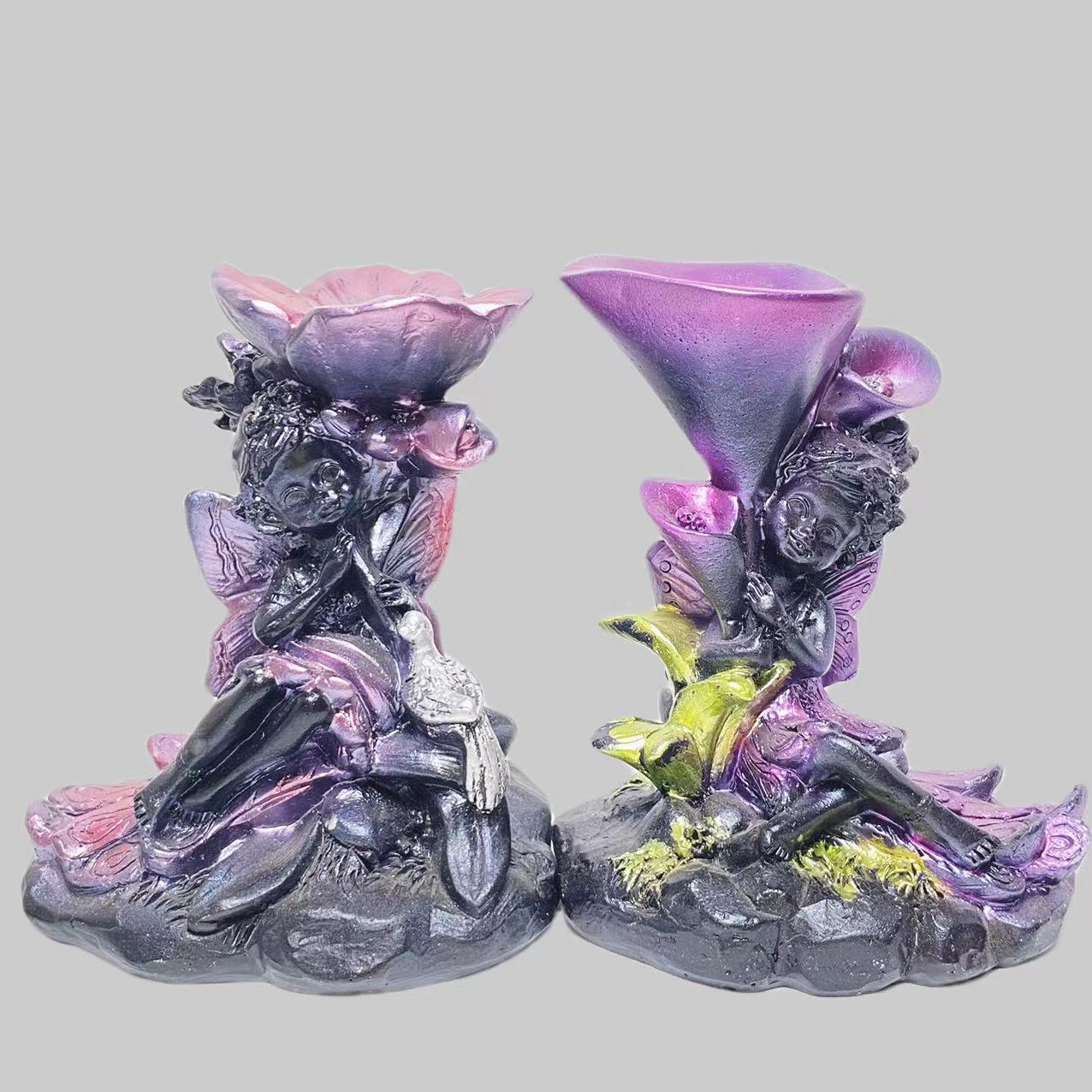 Resin fairy sphere stand