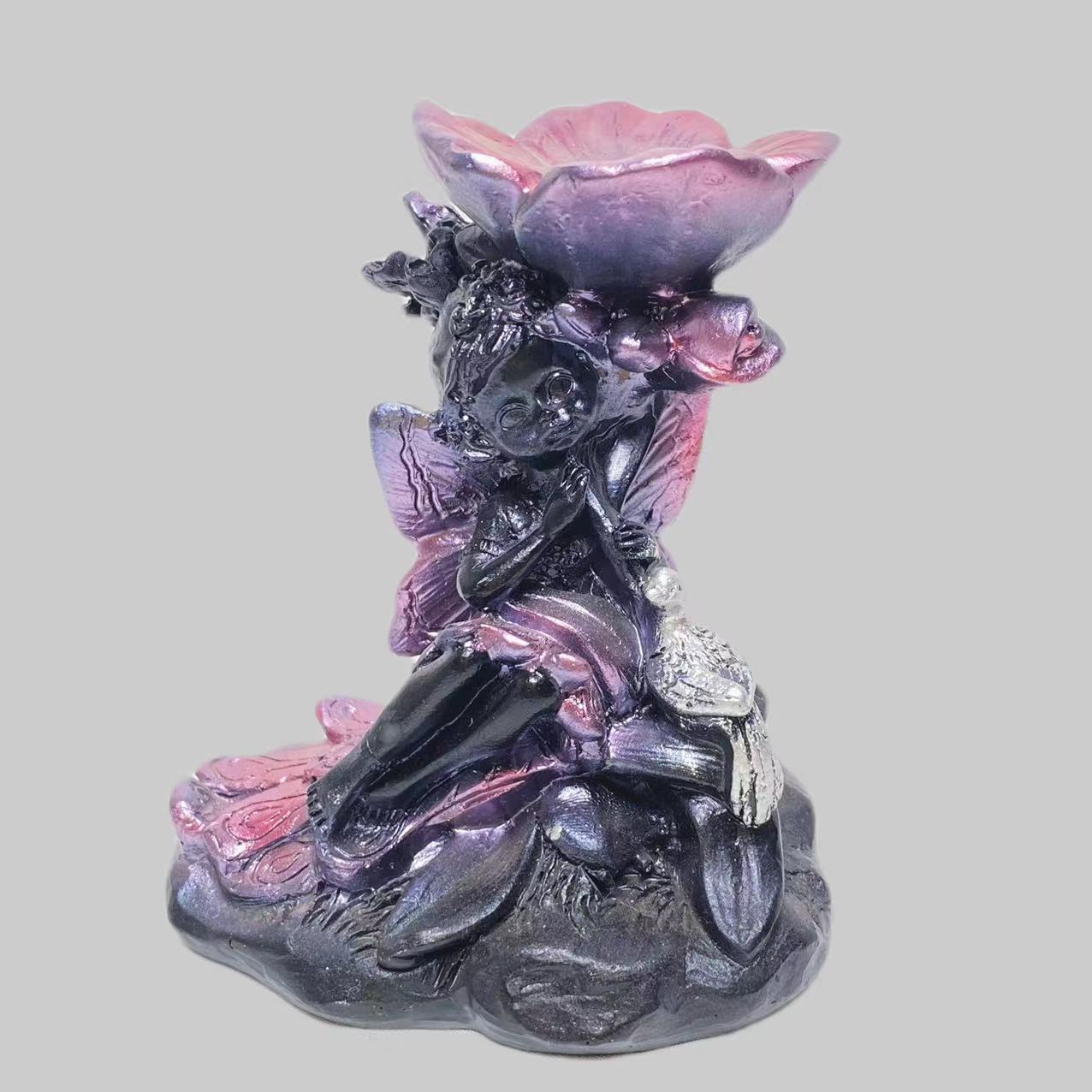 Resin fairy sphere stand