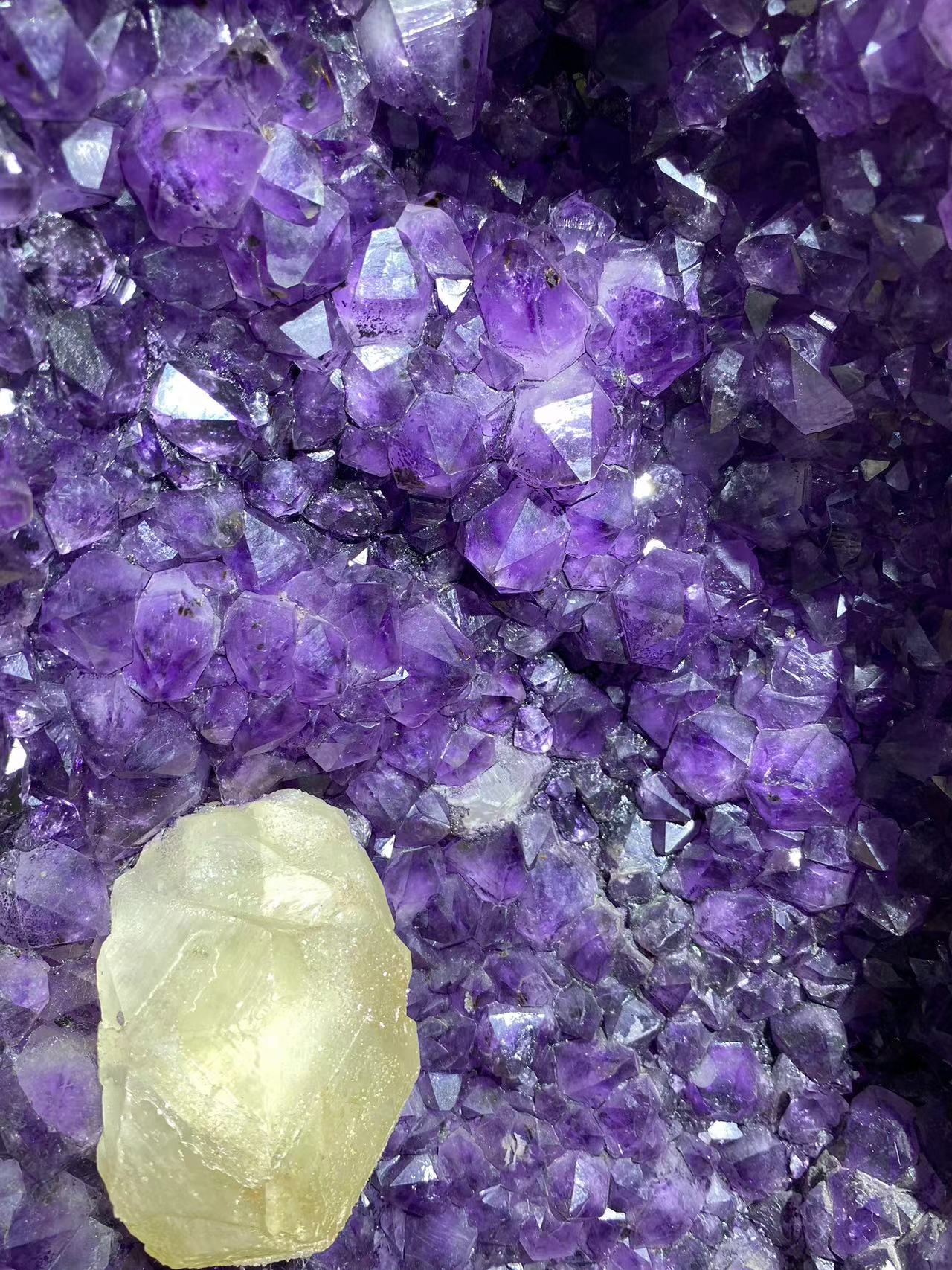 Amethyst Clusters with calcite Freeform#22667