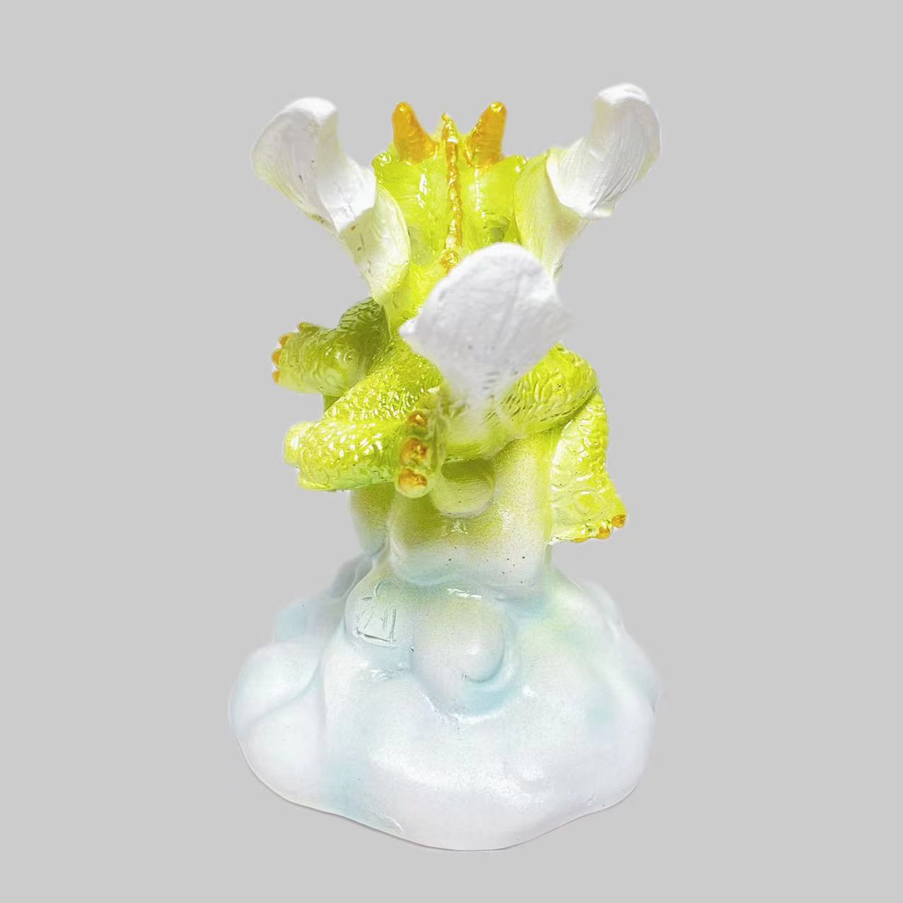 Resin flying dragon baby sphere stand