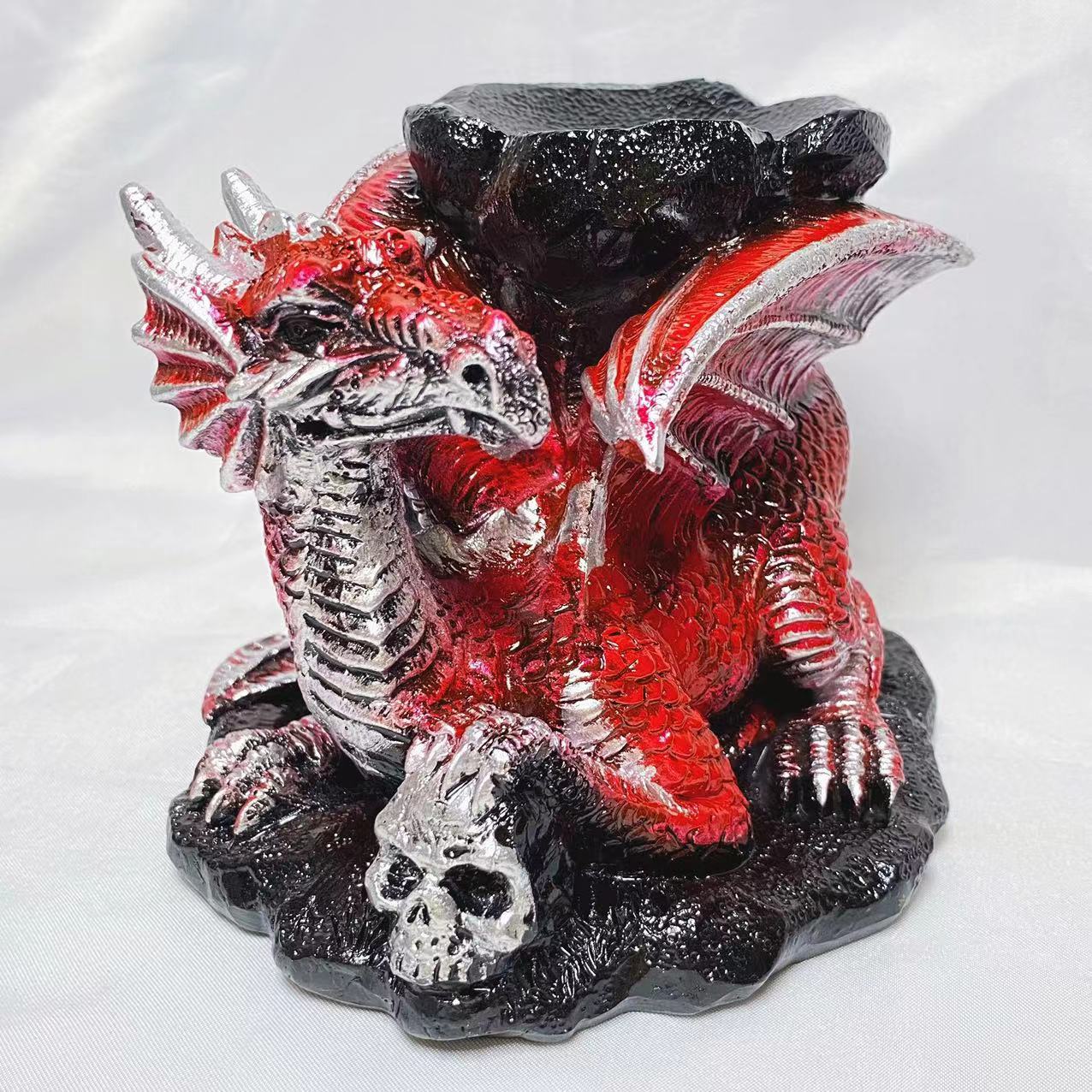 Resin flying dragon sphere stand