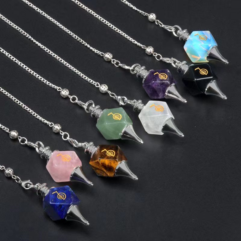 Crystal Different Materials Cho Ku Rei Power Symbol Pendulum
