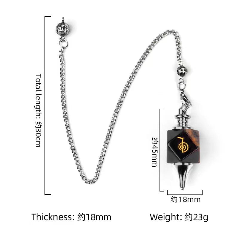 Crystal Different Materials Cho Ku Rei Power Symbol Pendulum