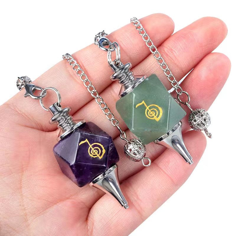 Crystal Different Materials Cho Ku Rei Power Symbol Pendulum