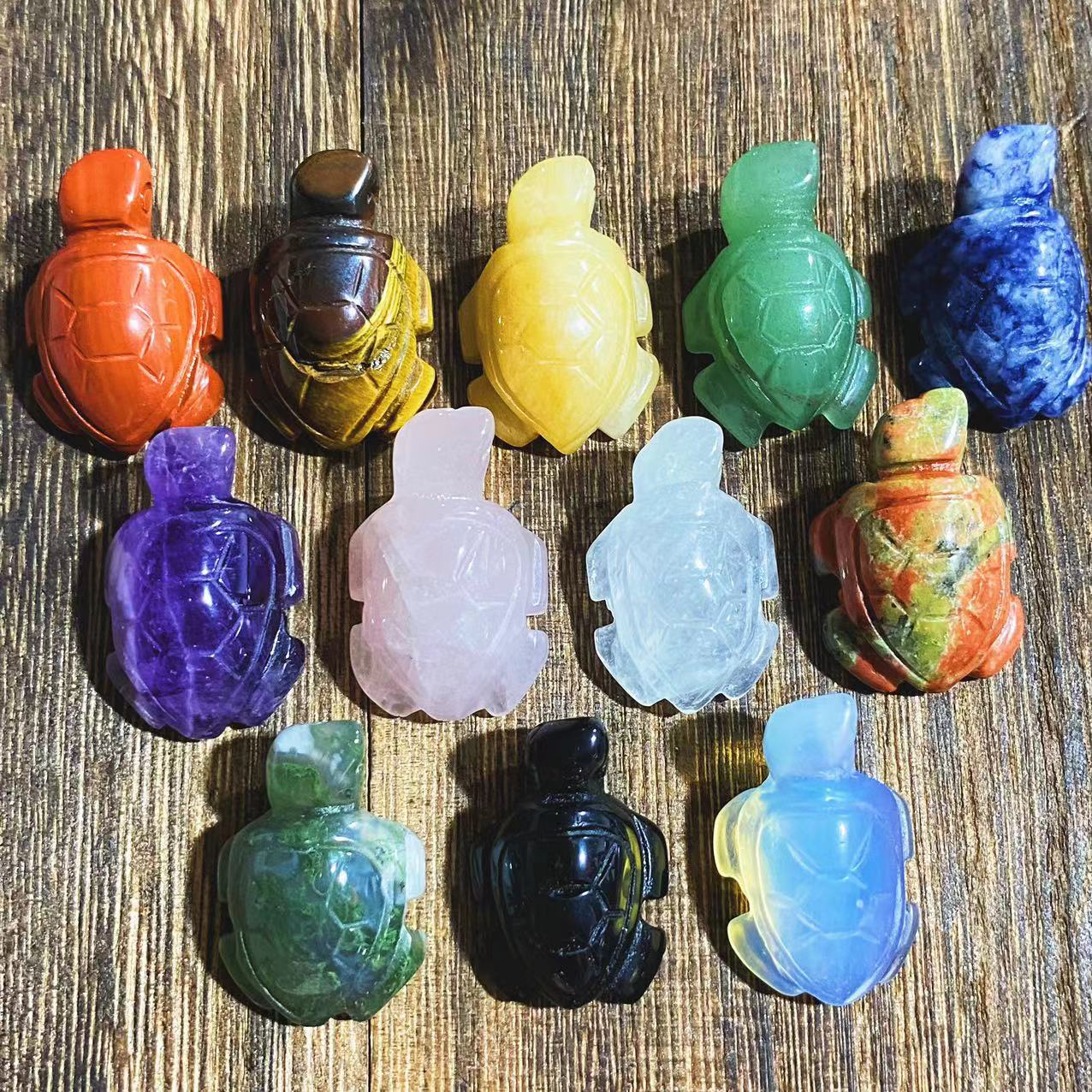 mini turtle carvings