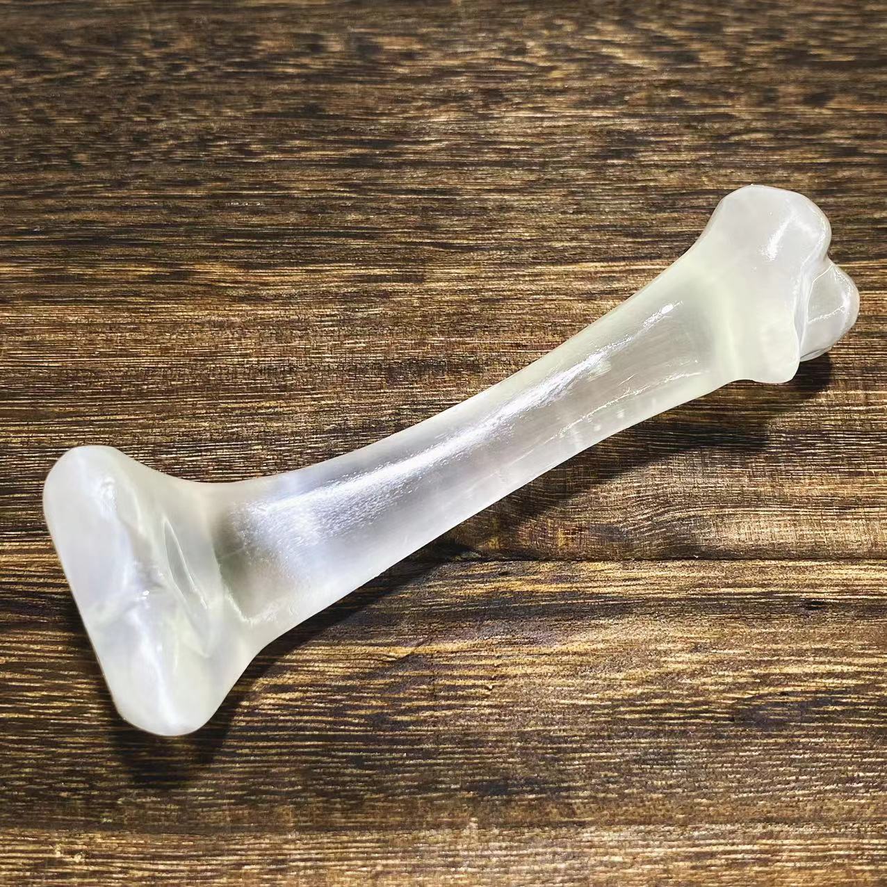 Selenite bone carving
