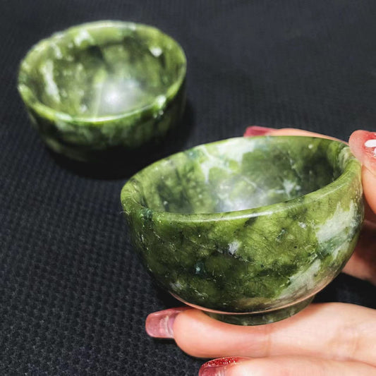 Green jade teacup