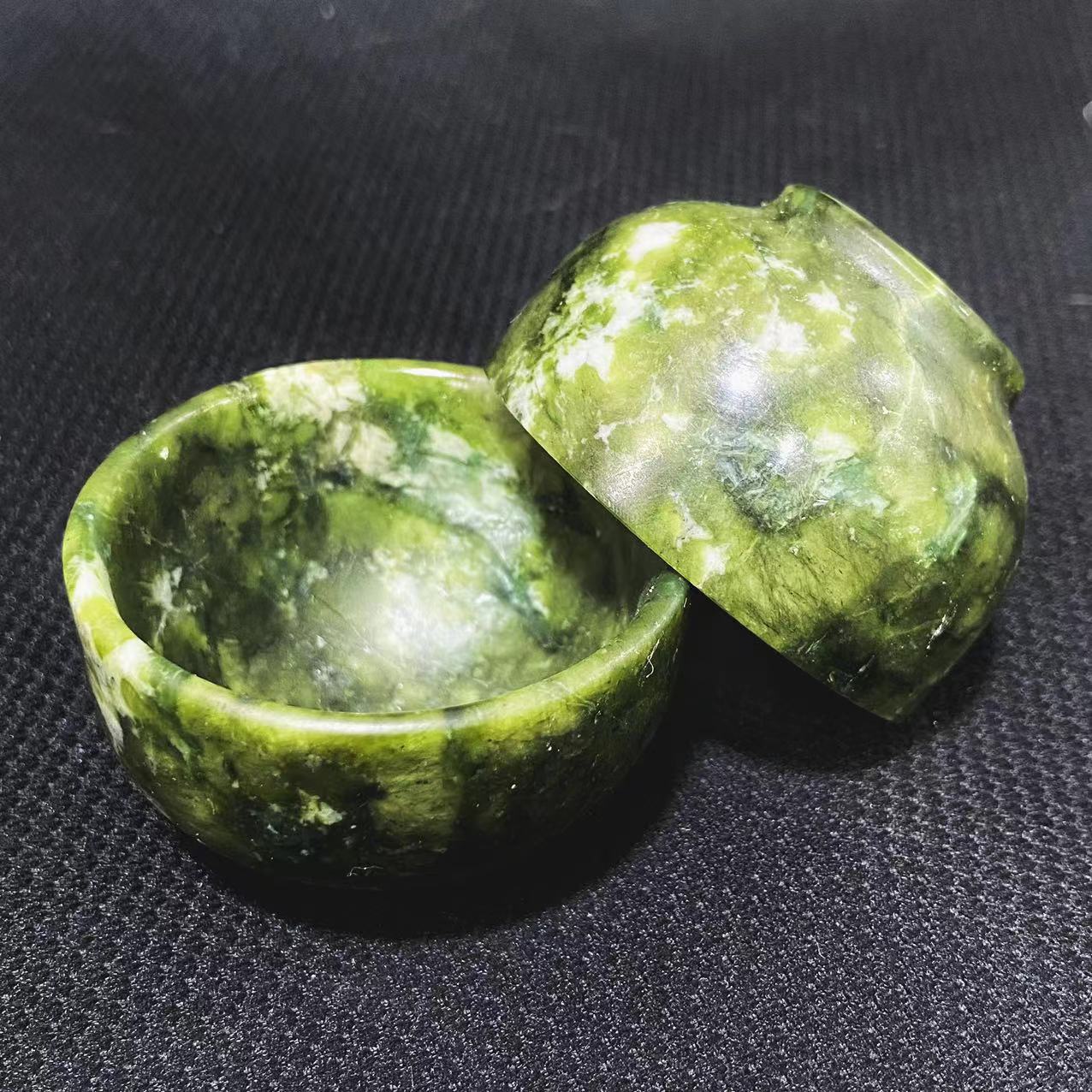 Green jade teacup