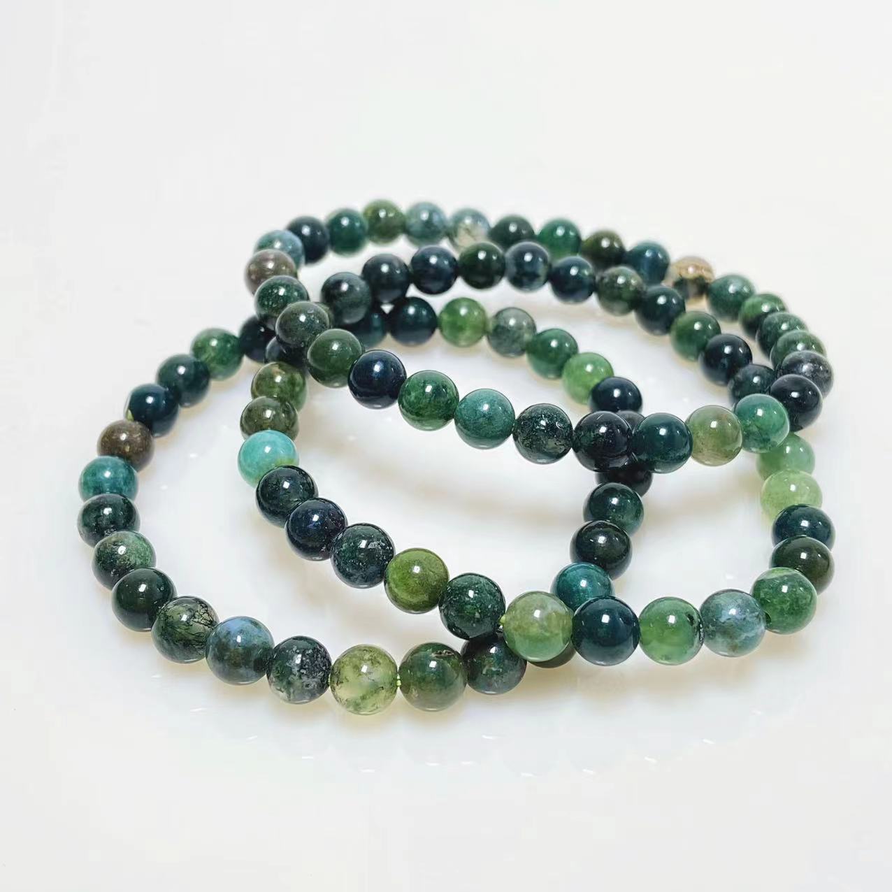 Moss agate bracelet