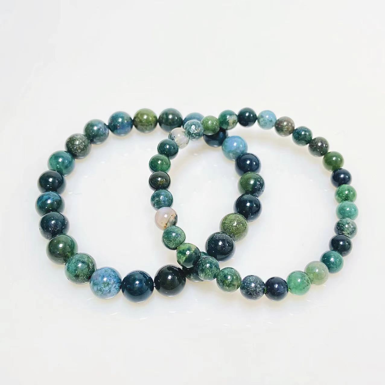 Moss agate bracelet