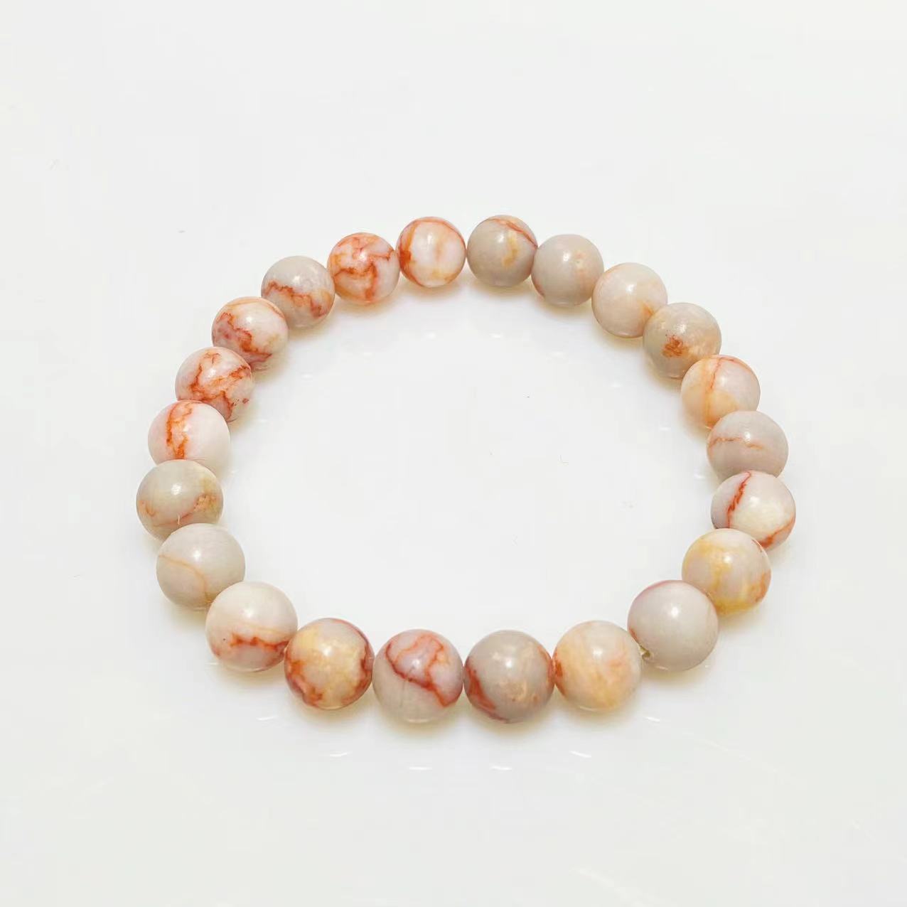 8mm Red vein jasper bracelet