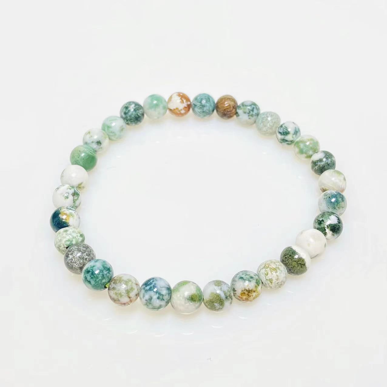 8mm Tree agate bracelets