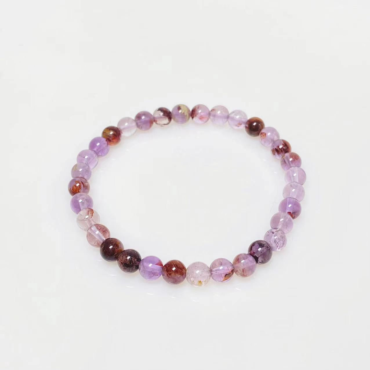 Amethyst garden quartz bracelet