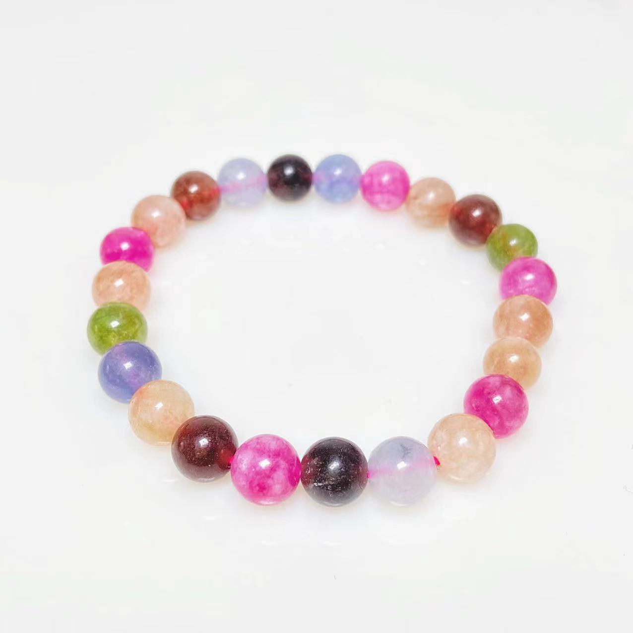 Manmade tourmaline bracelet