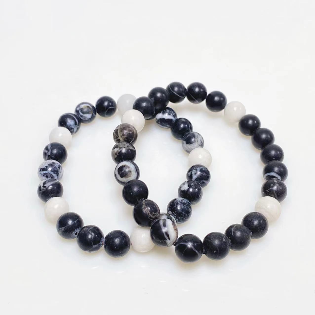 Zebra stone bracelet