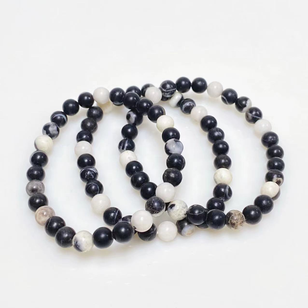 Zebra stone bracelet