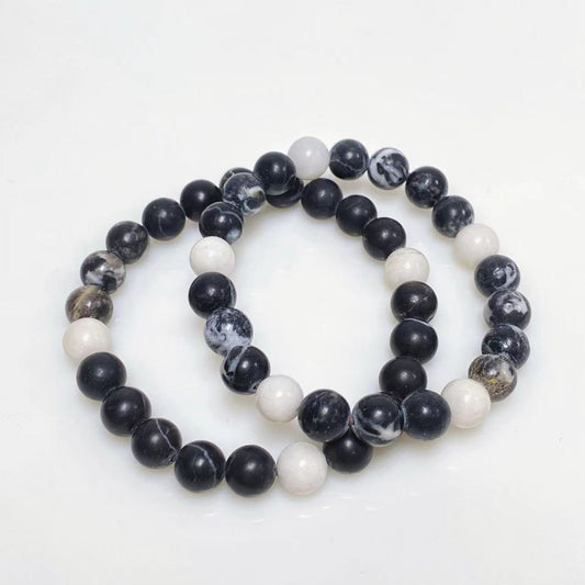 Zebra stone bracelet