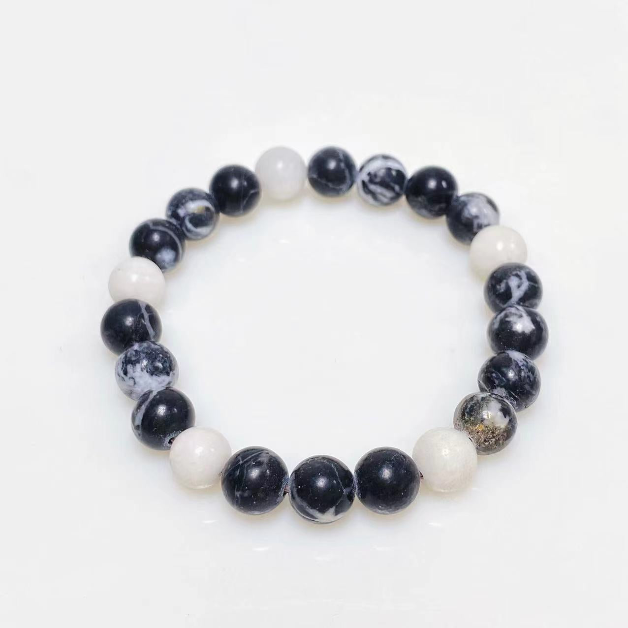 Zebra stone bracelet