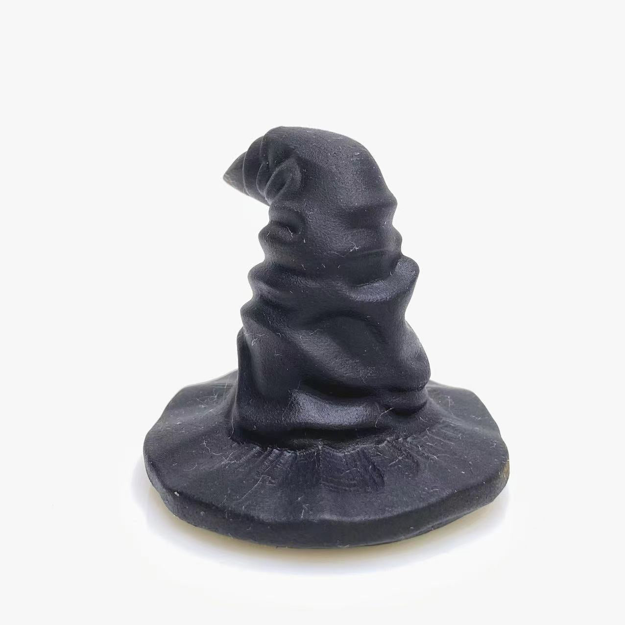 Black obsidian witch's hat carving