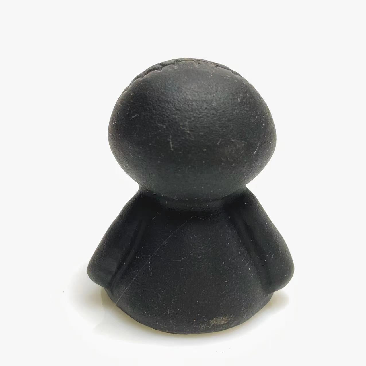 Black obsidian toy carving