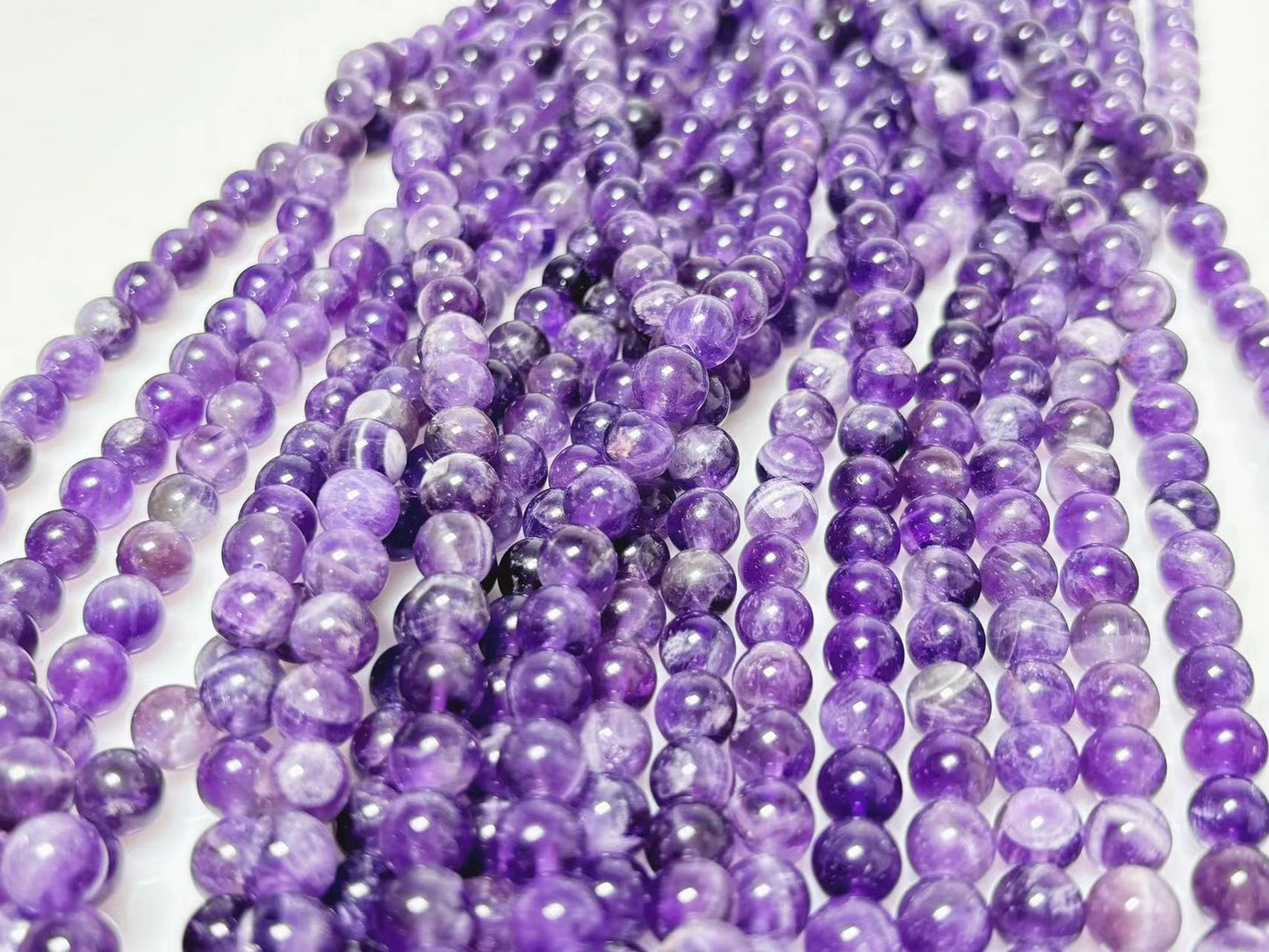 8mm Amethyst beads strand