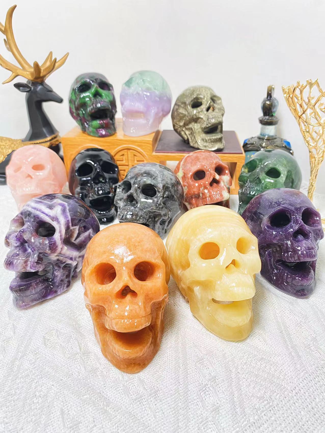 Crystal skull lampshade