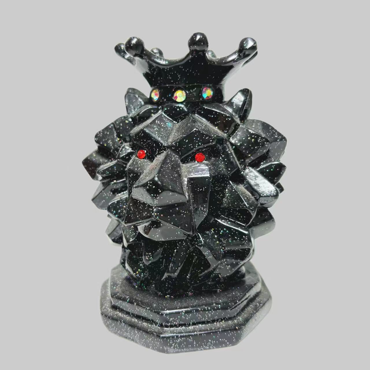 Lion king head sphere stand