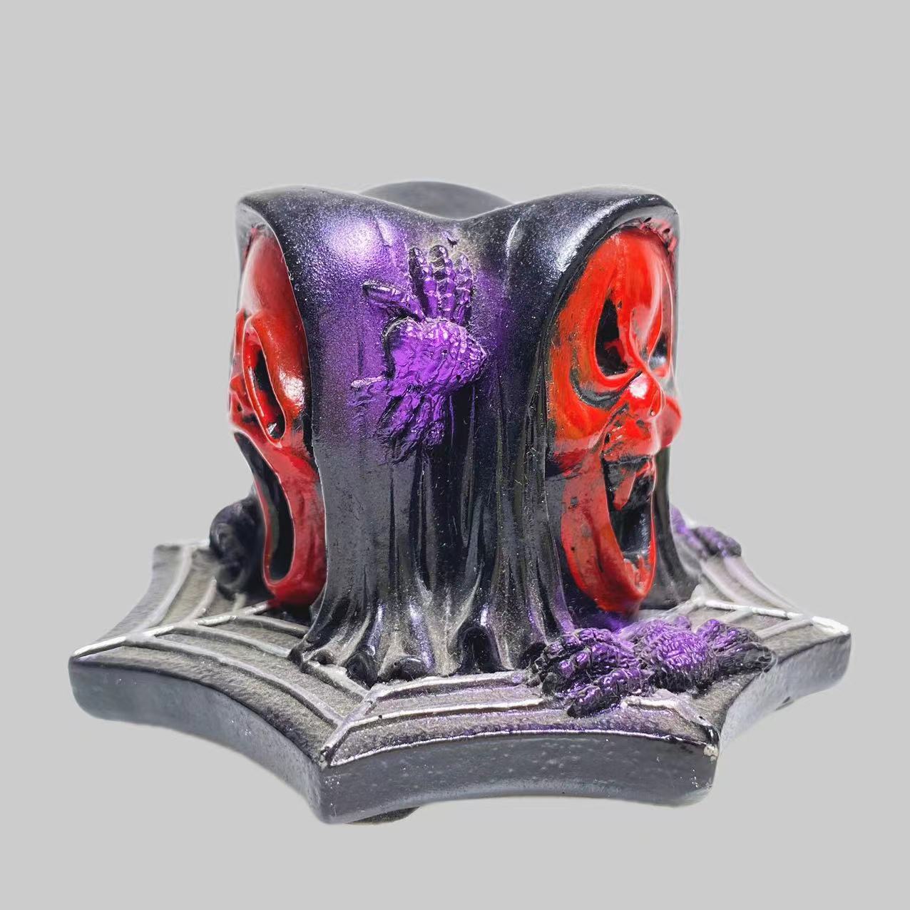 three masks sphere stand