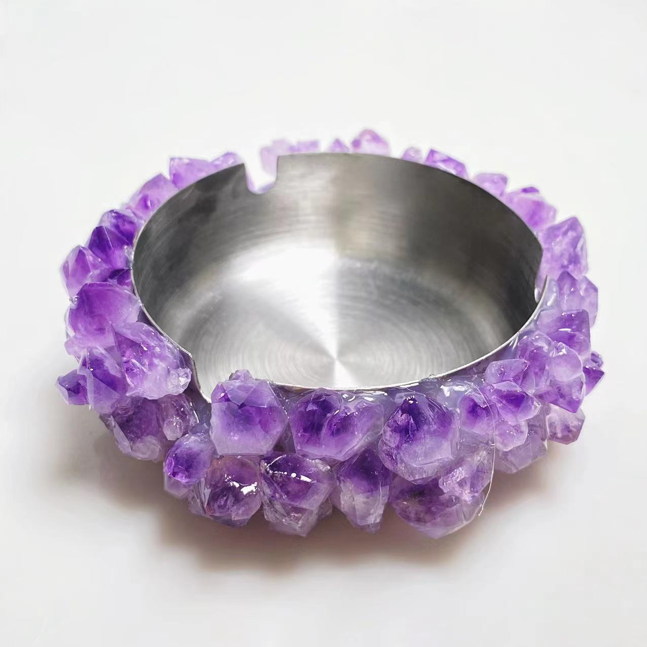Crystal chips ashtray