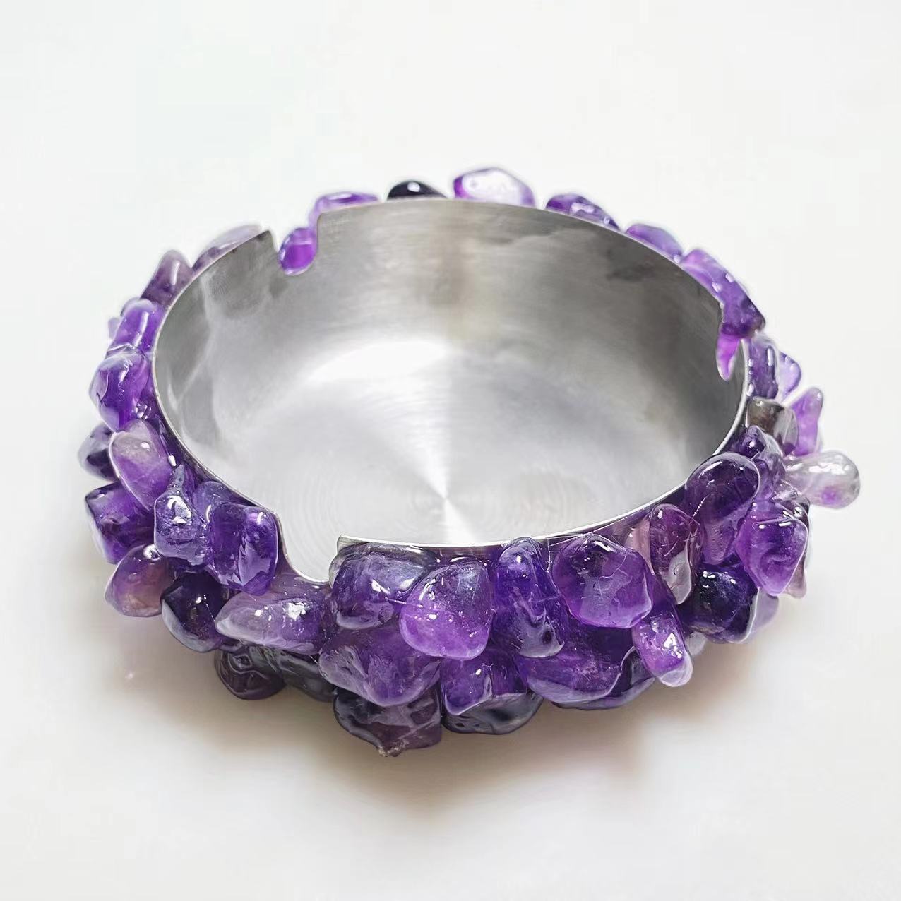 Crystal chips ashtray