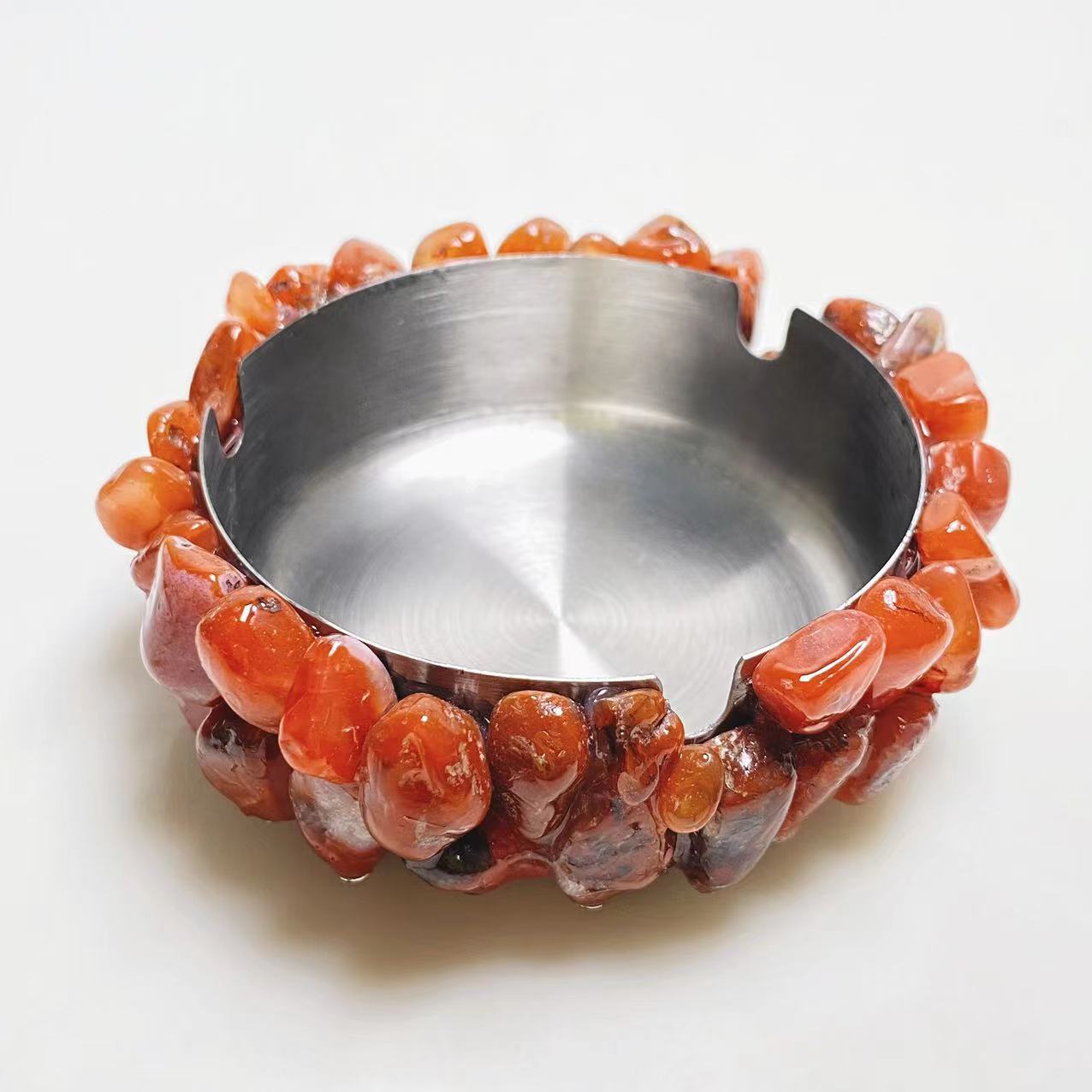 Crystal chips ashtray