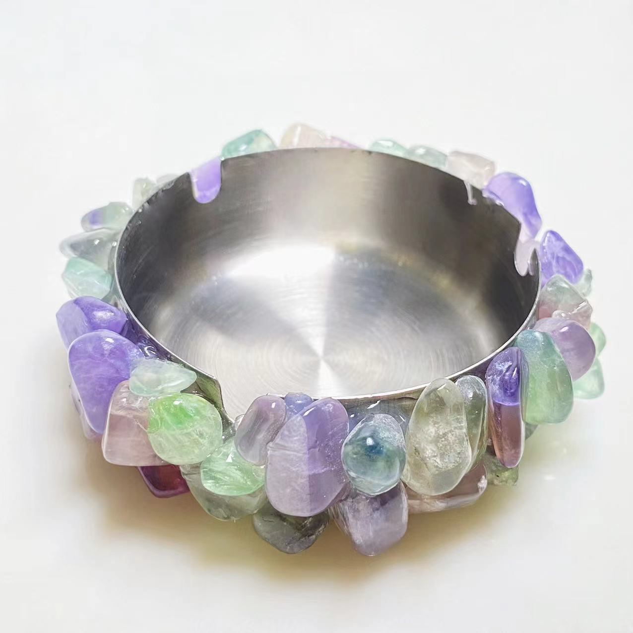 Crystal chips ashtray