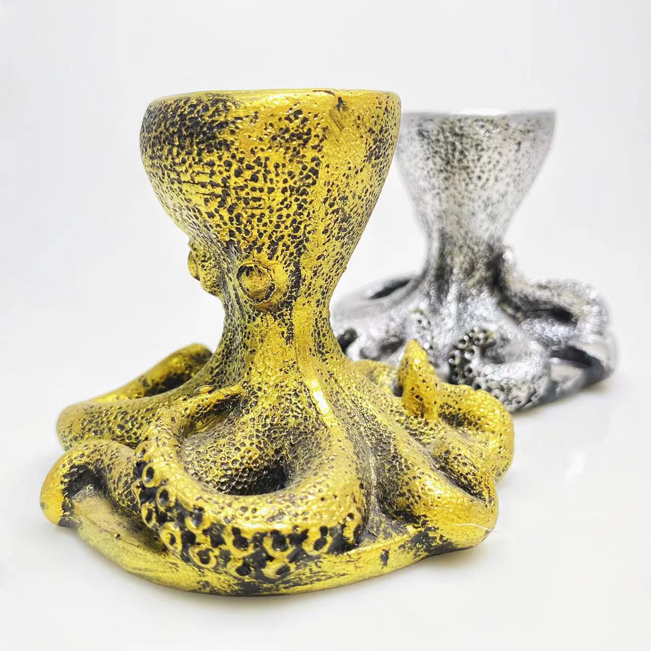 Resin octopus sphere stand