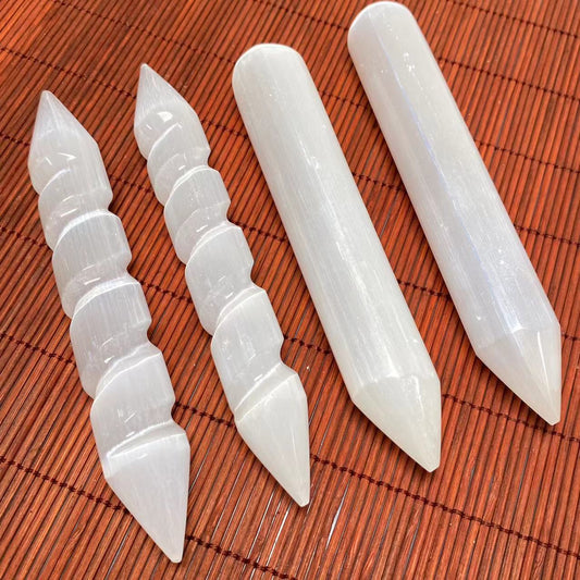 Selenite massage stick