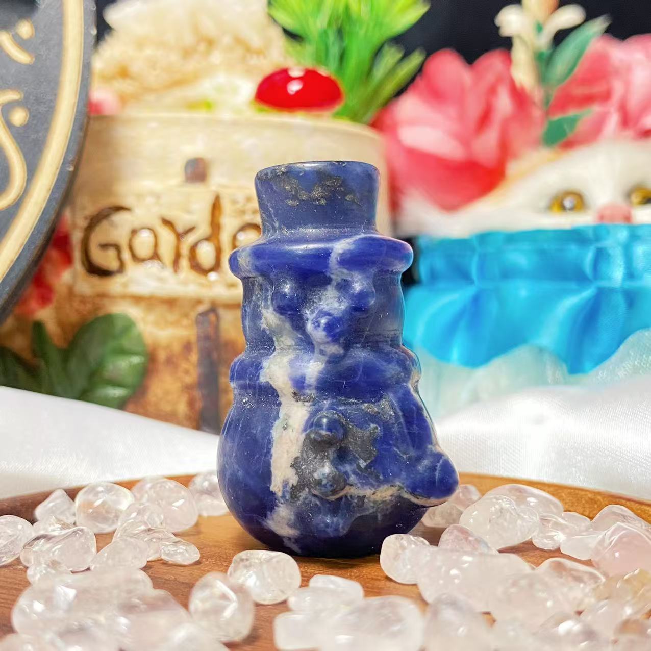 4cm snowman carvings